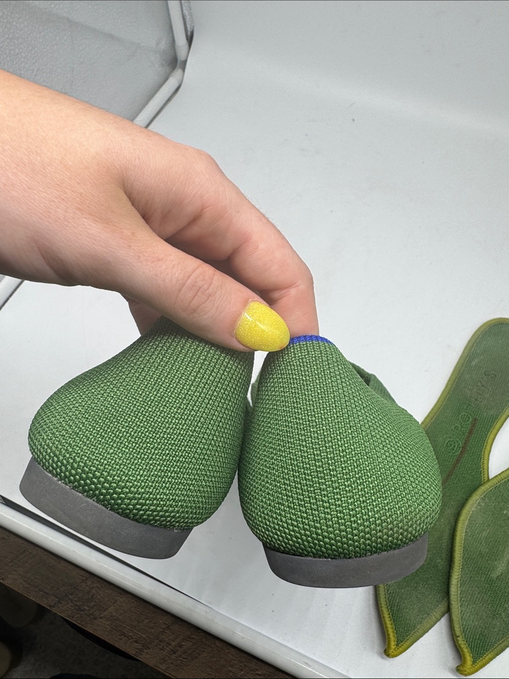 Rothy’s Willow Pointed Toe Flats Green Size 9.5 - Picture 8 of 15